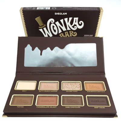 New! Willy Wonka Wonka Bar Eyeshadow Golden Ticket Sheglam Rare Palette Gift