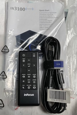 NEW OEM M3100 Infocus Projector Remote Control HW-NAVIGATOR USB+Connector+Manual