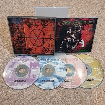 Lands of Lore III PC CD-ROM Videospiel Fantasy RPG 4-Disc Set