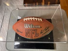DAN MARINO WILSON AUTOGRAPHED FOOTBALL IN CASE EXCELLENT.