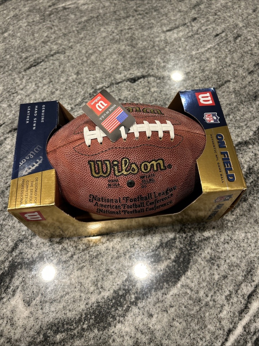 Official NFL Authentic Wilson On Field Game Ball * Does Not Hold