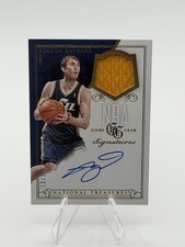 Gordon Hayward 2013-14 Panini National Treasures Game Gear Patch Auto #/25 Jazz
