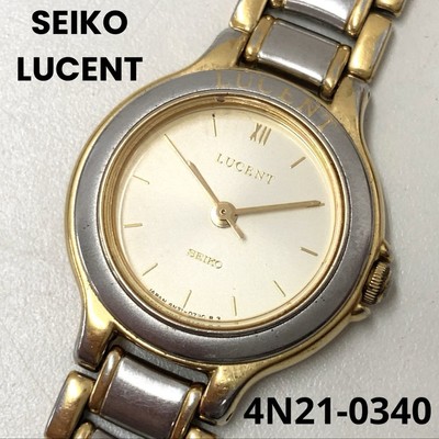 Seiko Lucent 4N21-0340 Analog Quartz Women Watch Vintage 705428259