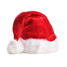 Christmas Santa Hat Holiday Adults Touch Soft Velvet Thickened Party Supplies