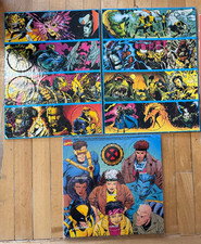 Marvel X-Men Pog Lot - 3 Unpunched sheets - 33 Pogs