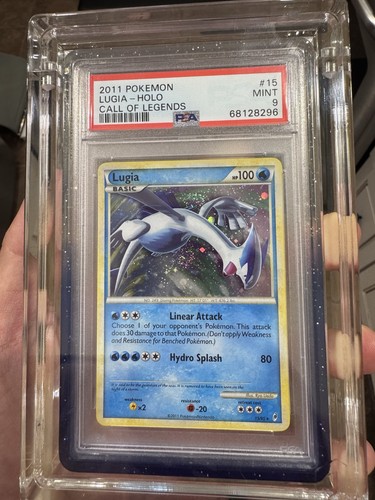 2011 POKEMON CALL OF LEGENDS #15 LUGIA-HOLO PSA 9 🌀2x Swirls🌀