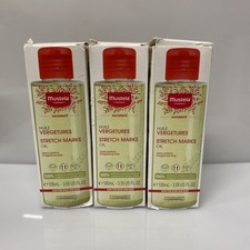 3X Mustela Stretch Marks Oil, Fragrance Free, 3.55 Fl Oz -Damaged Box