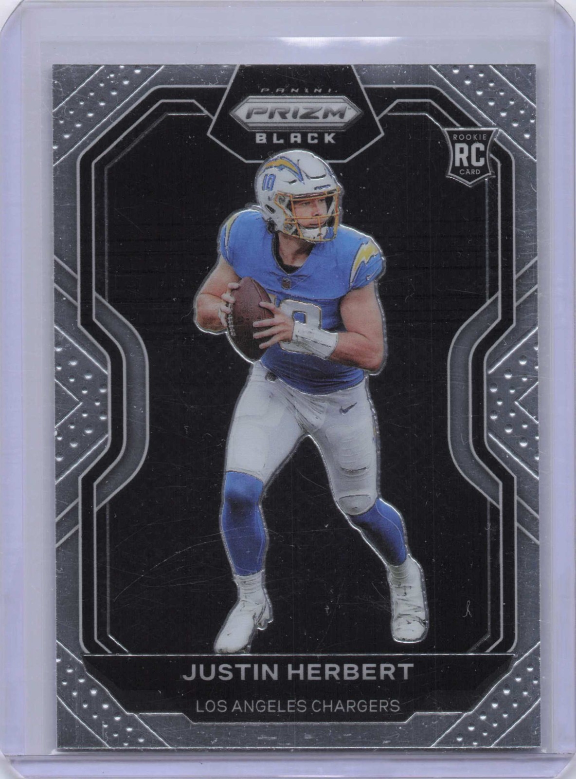 2020 Panini Chronicles Prizm Black Justin Herbert #PB-3 (RC)