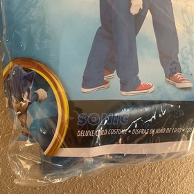 Sonic The Hedgehog Boys Costume Size L(10-12) Inflatable Head Blue Complete 2022