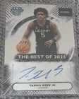 Bowman Bowman's Best Tarris Reed Jr. The Best of 2025 Autographs UConn Auto