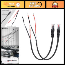 Hardwire Power Cord for Radar Detector 12V RJ11 Mirror Tap Wires with Fuses