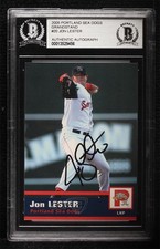 BAS 2005 Grandstand Portland Sea Dogs Jon Lester Authentic Auto ow6