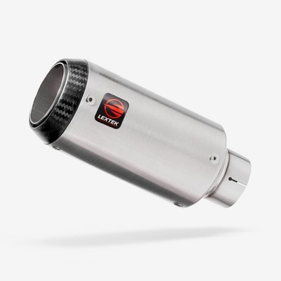 Lextek Edelstahl CP1 Auspuff Endtopf 150mm 51mm leicht austauschbar Slip-On