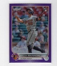 Rylan Bannon 2022 Topps Chrome Update #USC148 Purple Refractor Baltimore Orioles