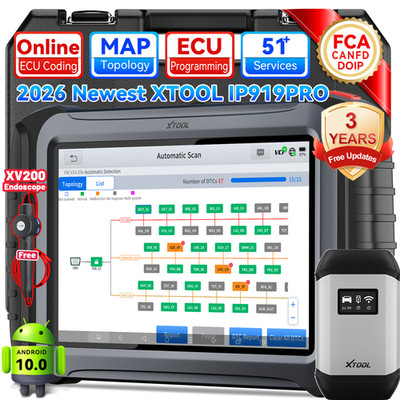 XTOOL IP919 PRO Auto Diagnostic ECU Coding Programming Scanner Topology Mapping