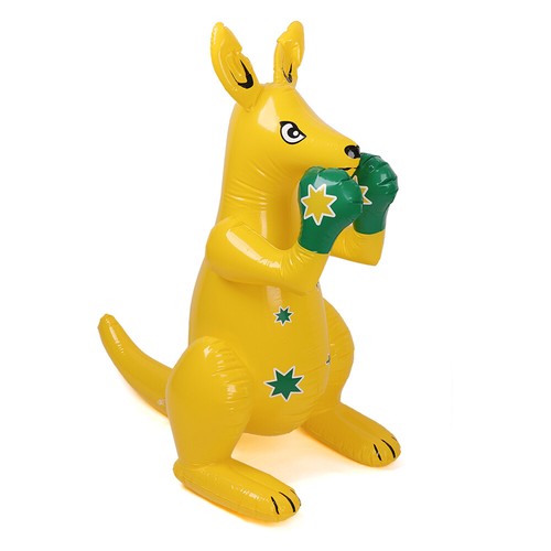 Australia Souvenir Supporter Blow Up Squeaky Inflatable 100cm Boxing Kangaroo~ - Picture 4 of 12