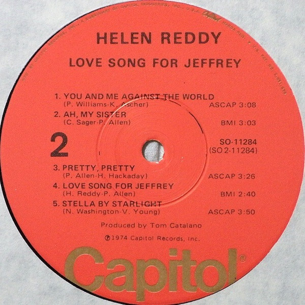 AOR CD Helen Reddy /Love Song For Jeffre Helen Reddy - Love Song