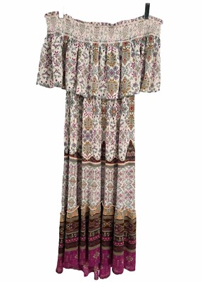 knee length dresses for ladies Lahaina Off Shoulder Maxi Dress main image 1