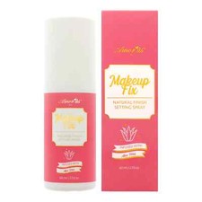 MAKEUP FIX Natural Finish Setting Spray Aloe Vera Infused Cruelty-Free Vegan NIB