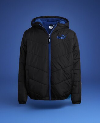 Puma Boys Puffer Bubble, Polar Fleece Lined Jacket, Size 5
