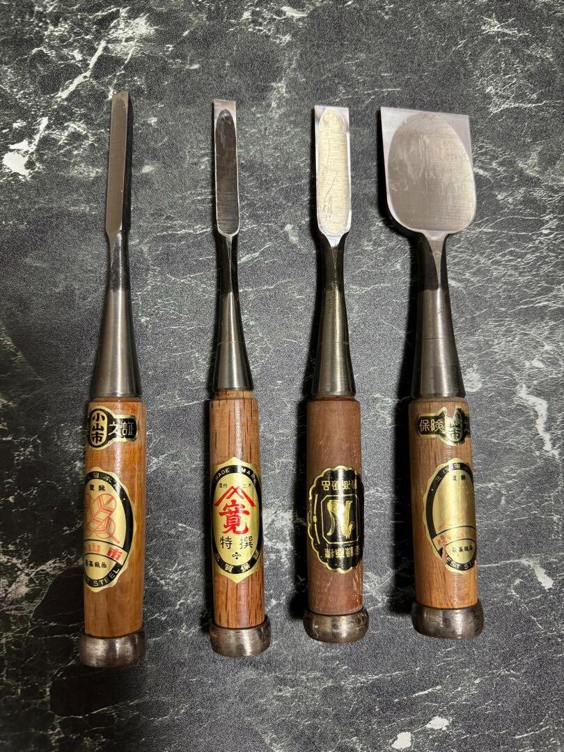 Japanese Chisel NOMI Vintage Carpenter Tool Banshu Miki fox Japanese Chisel NOMI Vintage Carpenter Tool Banshu Miki fox