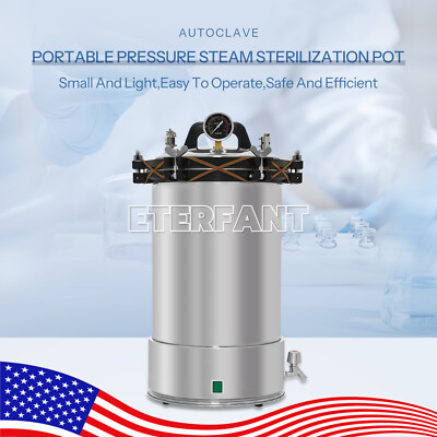 24L Portable Pressure Stainless Steel Steam Sterilizer Electric Heating YX-24LD