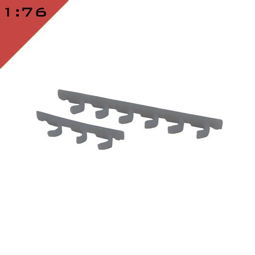 24x RETENEDORES DE CABLES DE PARED IMPRESOS EN 3D perchas 1:76, oo modelo de paisaje miniatura - Imagen 4 de 8