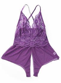 Crotchless Lace Teddy Lingerie Exotic Lingerie for Women Boudoir Outfit US STOCK