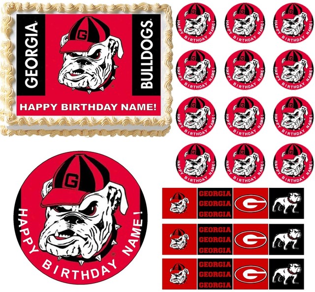 GEORGIA BULLDOGS Football Edible Cake Topper Image Frosting Sheet-All Sizes! NEW | eBay GEORGIA BULLDOGS Football Edible Cake Topper Image Frosting Sheet-All Sizes! NEW | eBay