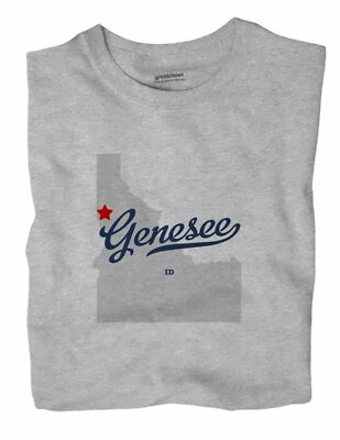 Genesee Idaho ID T-Shirt MAP