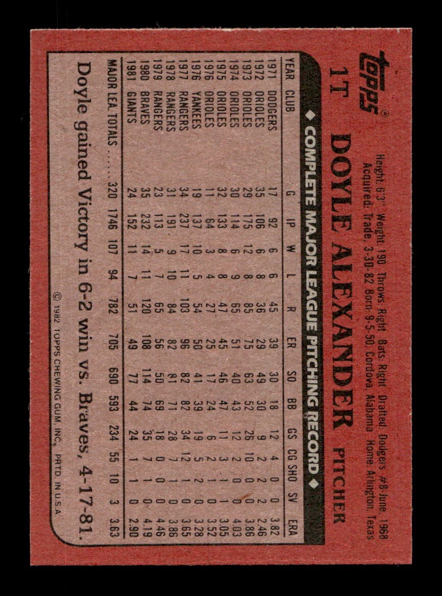 1982 Topps Traded 1-132 EX-MT/NM Pick From List All PICTURED - Picture 3 of 501