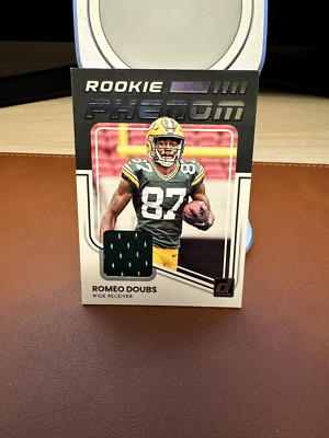 Panini Donruss 2022 Romeo Doubs Rookie Phenom Jersey Packers RC #RPJ-34 Card