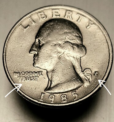 1985 P Quarter DDO & R Die Cap Initials Missing + RPM | eBay