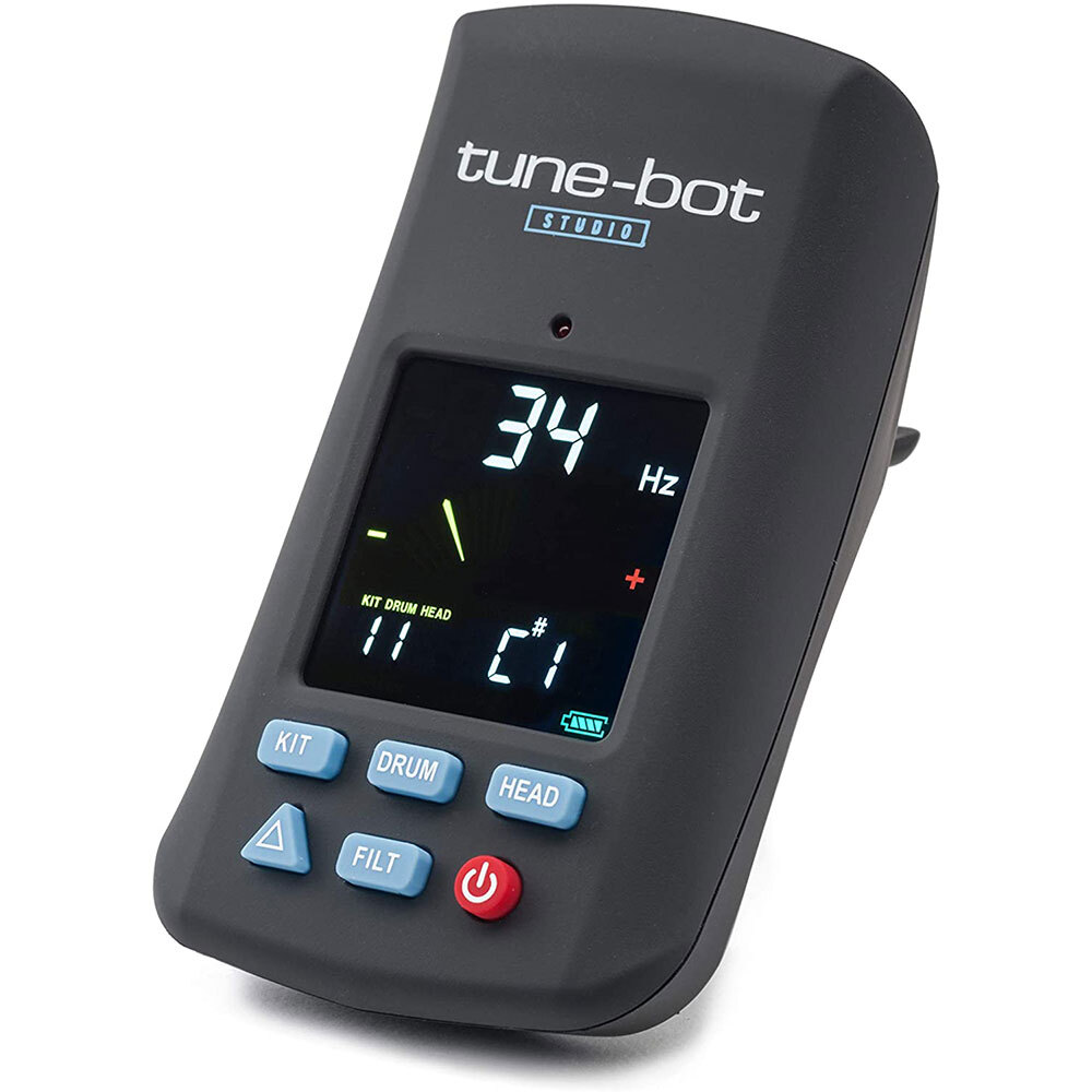 Tune-Bot Studio TBS-001 Digital Drum Tuner  Clip-On Tuner for Acoustic Drum Kits