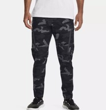 Under Armour Men's Medium UA Elite Cargo Camo Printed Pants Gray Black New WTags