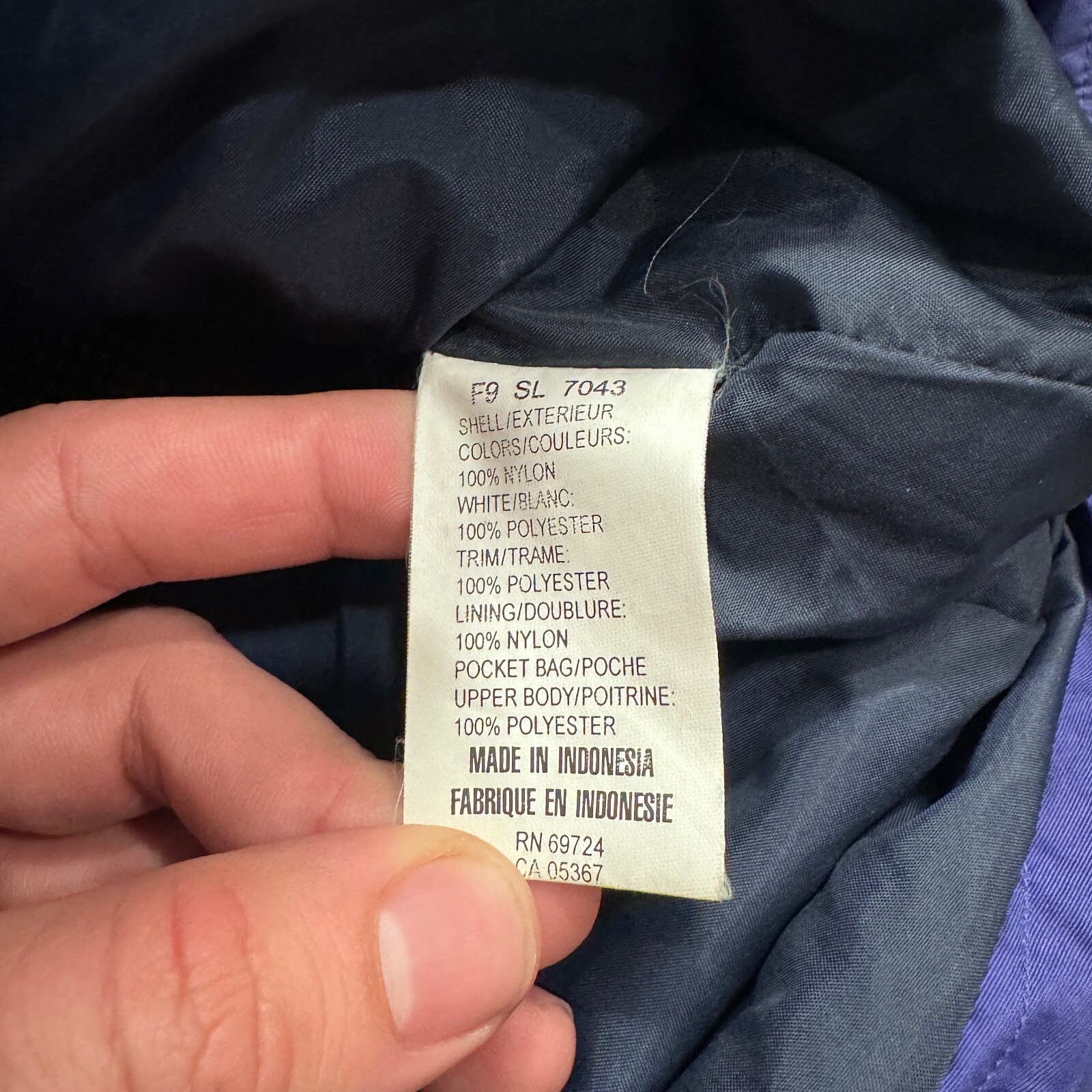 Vintage Columbia Jacket Womens Small Purple Black Full Zip 90s Japan Pockets thumbnail 7