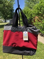 Nwt Womens Toms Red Gray Black Aubergine Heavy Felt Tote Bag Purse