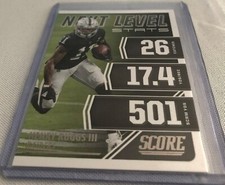 2021 Score Football Henry Ruggs III Las Vegas Raiders Next Level Stats #NL25
