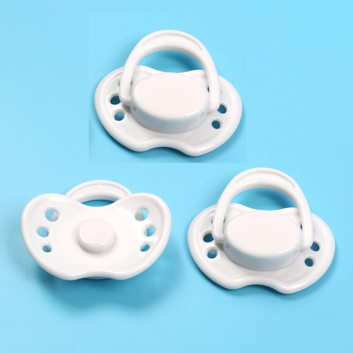 3PC Realistic Baby Magnetic Pacifiers for Reborn Baby Dolls Toy