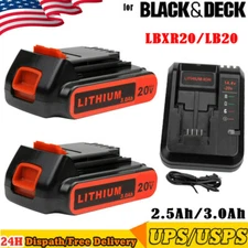 replacement for Black and Decker 20Volt Lithium Battery orCharger LBXR20  Li-Ion
