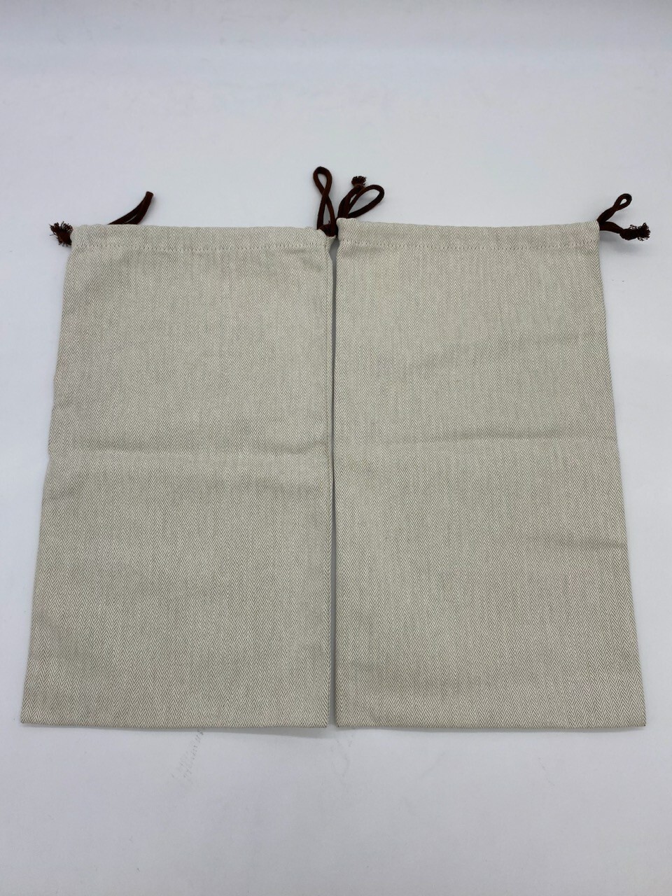 HERMES Authentic Drawstring Shoe Dust Travel Bag … - image 4