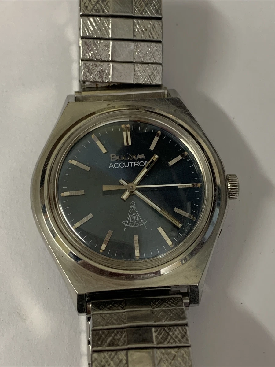 Men s Bulova Accutron Watch with Masonic Sign