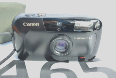 Canon Sure Shot M analoge Kompaktkamera 35 mm schwarz refm