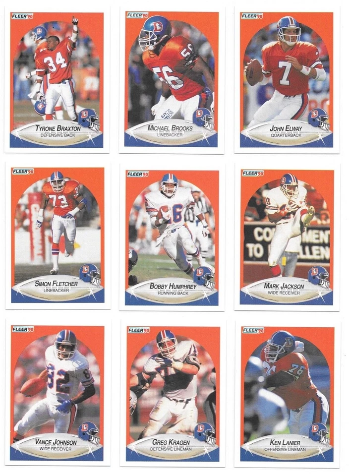 1990 Fleer Football Trading Cards / Choose #s 1 - 250 / mb39 - Image 3 of 4