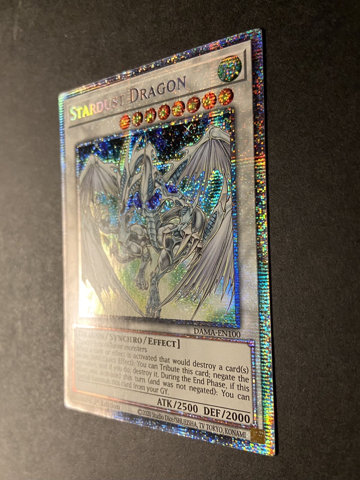 YuGiOh Stardust Dragon DAMAEN100 Starlight Rare 1st Ed Check Descrip. eBay