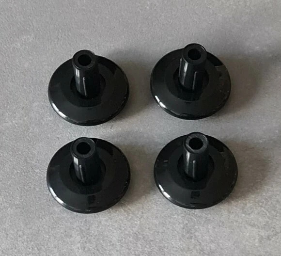 4 Stück Filzgleiter Gleiter für Vitra schwarz Kunststoff Filz Eames Chair Soft