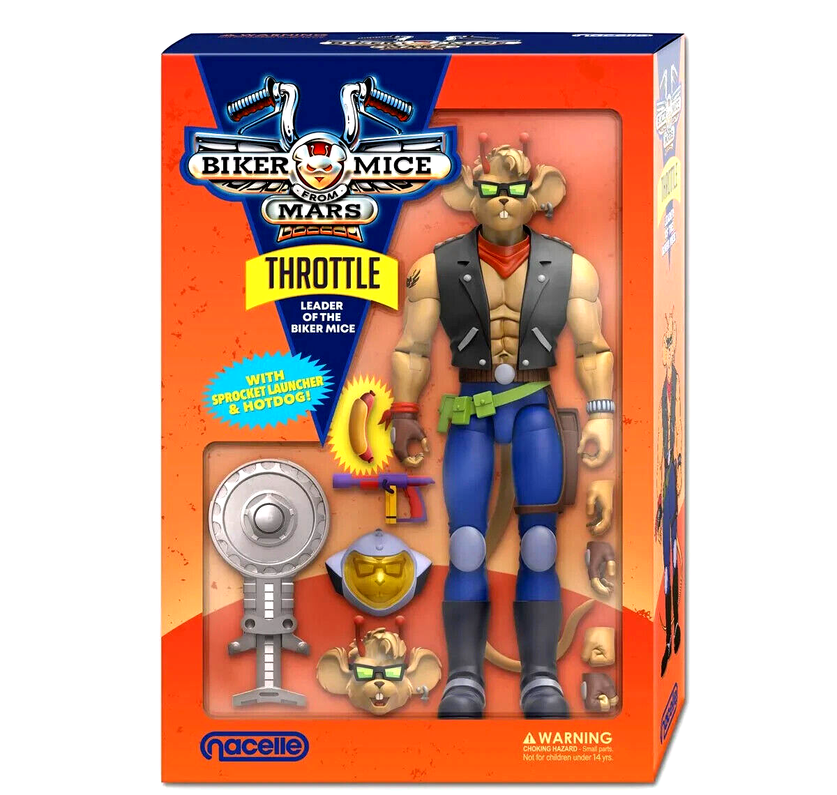 マサミクス BIKER MICE FROM MARS THROTTLE NEW SEALED FIGURE NACELLE 7