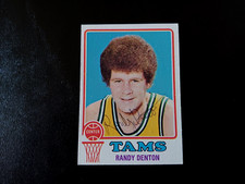 Randy Denton Autographed 1973 Topps Basketball Memphis Tams Card #211 ABA AUTO