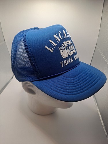 VINTAGE 1980's LANCASTER TRUCK BODIES TRUCKER MESH ADJUSTABLE SNAPBACK HAT - Picture 6 of 8
