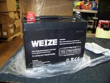 Weize Valve Regulated Sealed Lead-Acid Rechargeable AGM Battery QS12-75-T New
